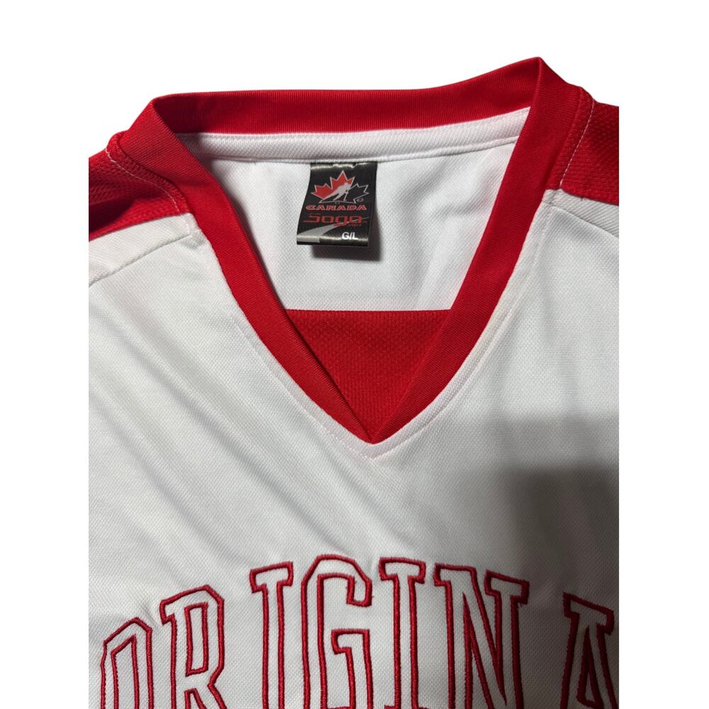 VTG Sogo Team Canada Ice Hockey Jersey Men's L White Red Original Embroidered - Picture 8 of 14